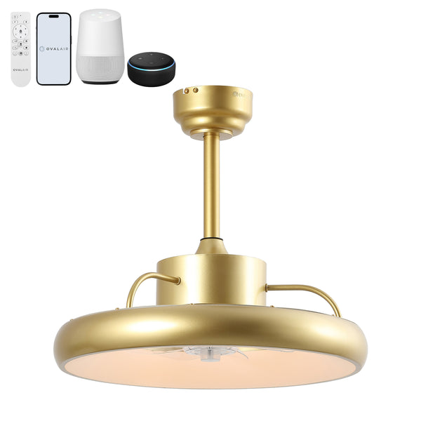Aero 20" Modern Metal Dimmable Smart LED Ceiling Fan